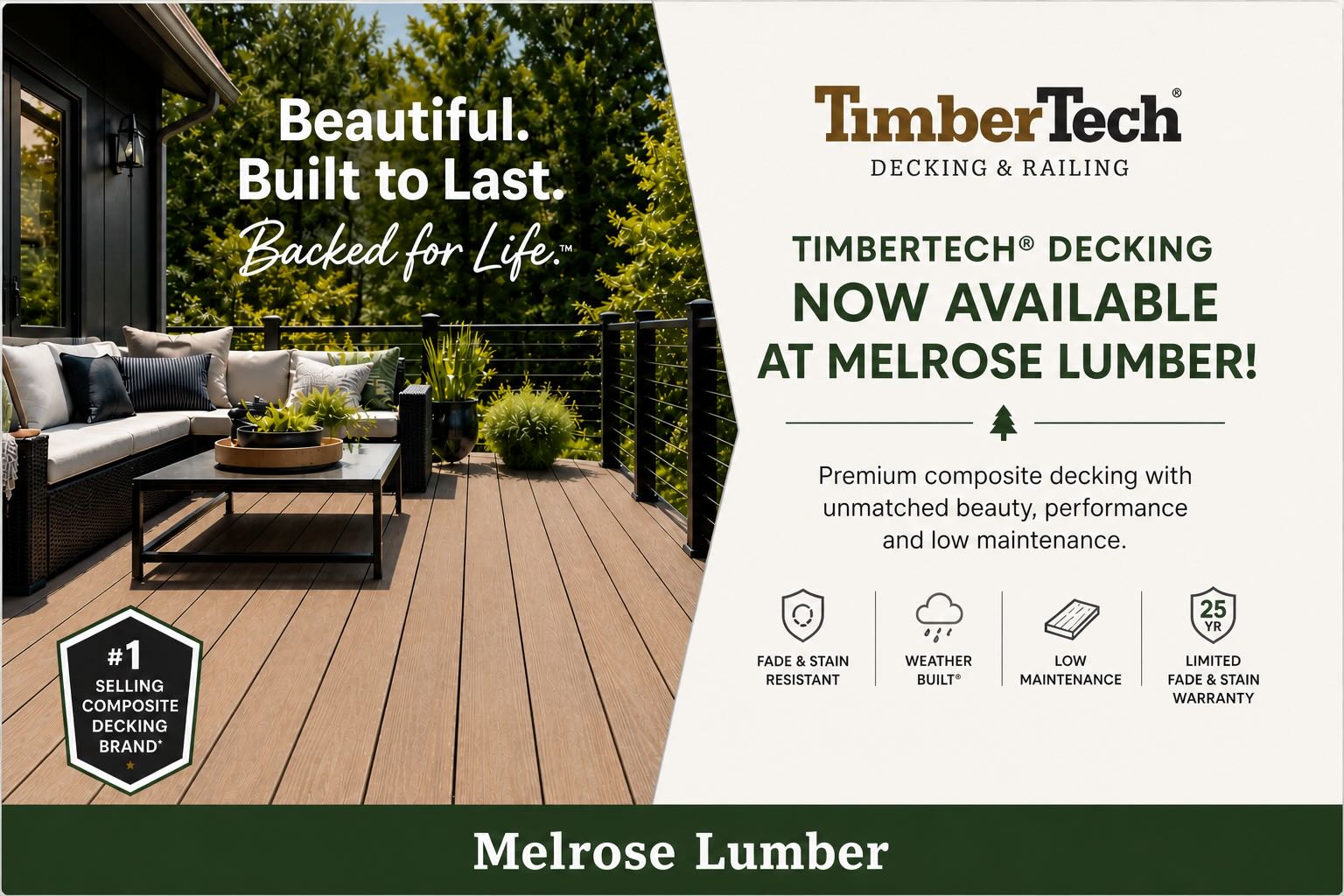 Melrose lumber pop up 5 5